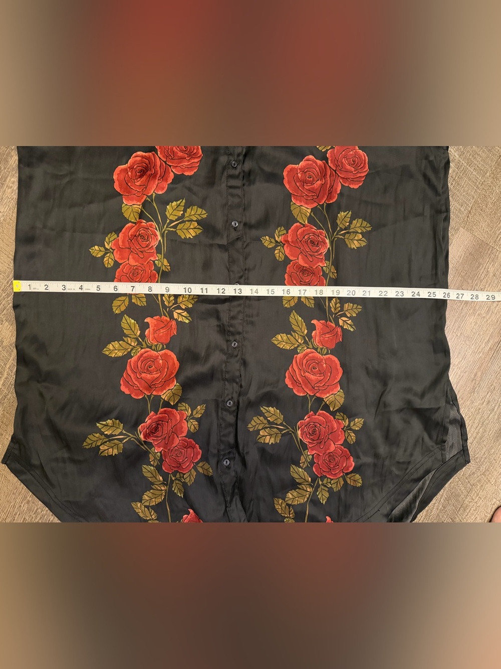 ✨ Free People Off The Vine Satin Rose Oversized Button-Down ✨ - Picture 10 of 13